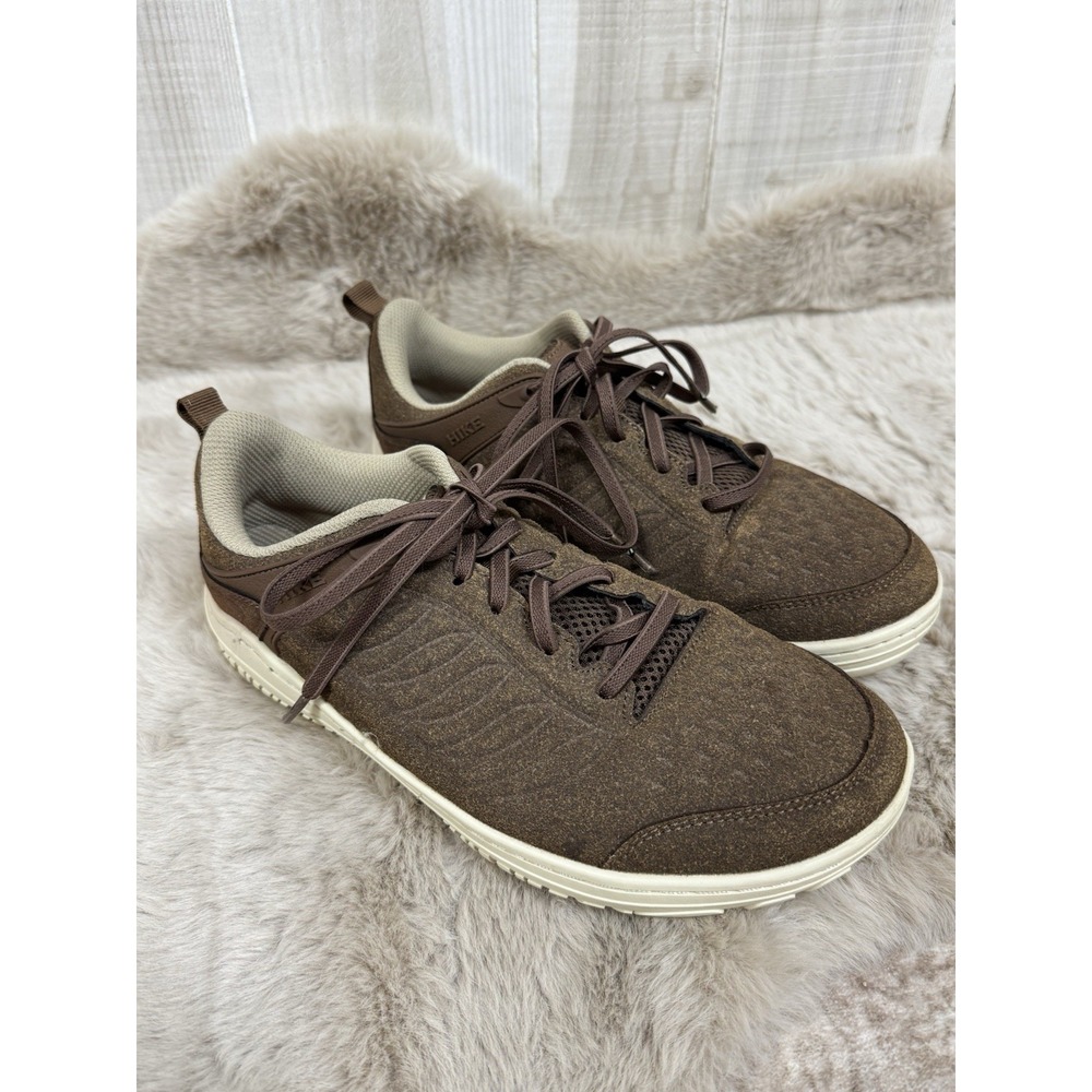 HIKE Ridge Plus Hiking Shoe M/6 W/8 Brown Suede Low Top Gorpcore Comfort